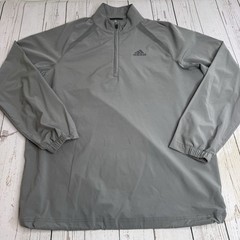 Adidas Golf 1/4 Zip Long Sleeve Vented Pullover Shirt Jacket Mens Small Gray