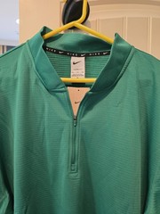NWT Nike Therma-FIT 1/4 Zip Golf Pullover Men’s XXL Green Long Sleeve UV