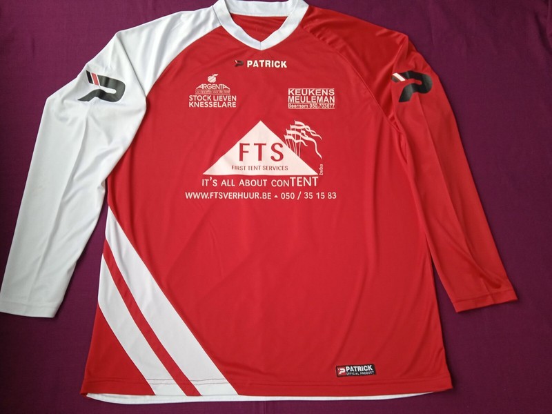 PATRICK Jersey Long sleeve in Red/White with advertising Size 3 XL gallery