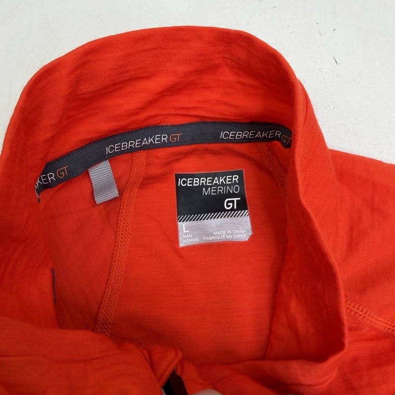 Icebreaker Merino GT 1/2 Zip Base Layer Pullover Men’s Large Stretch Wool - EUC gallery
