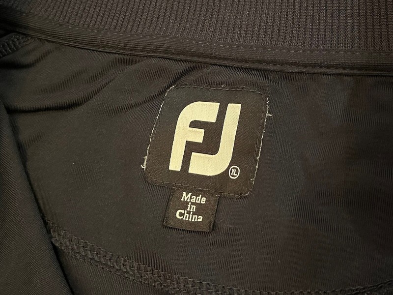Footjoy Mens Quarter Zip Nylon/Poly/Spandex Black XL gallery