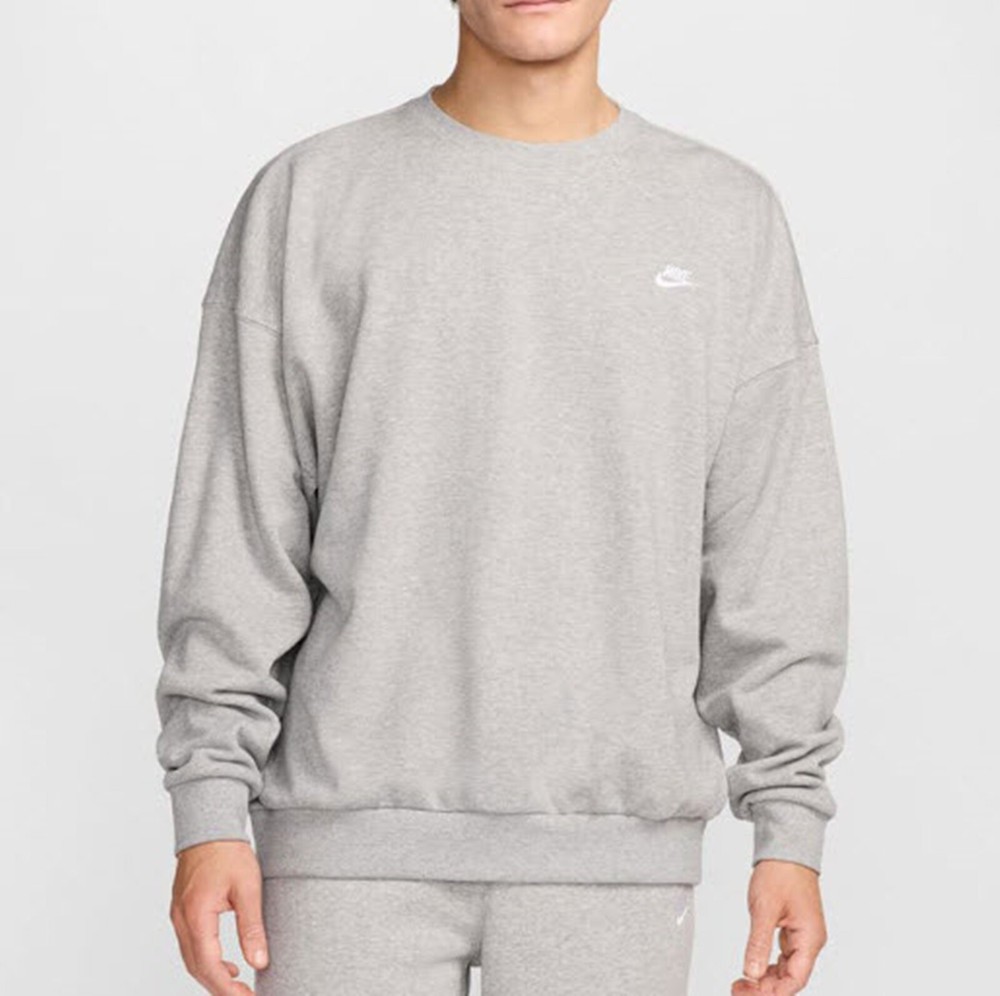 Nike Men NSW Club Oversized Shirts Gray Running Tee Jersey GYM Shirt HJ1820-063