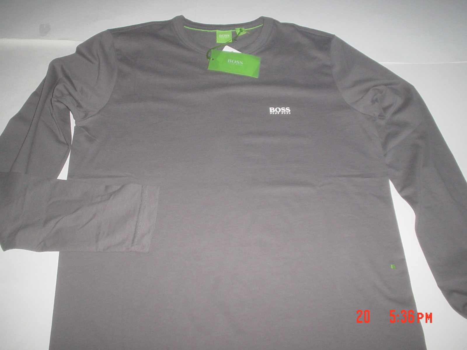 NWT BOSS HUGO BOSS GREEN LABEL LONG SLEEVE MEN'S GRAPHIC T-SHIRT SZ.S gallery