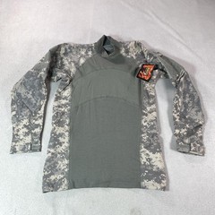 Massif FR Camo Shirt Mens Medium Gray Airsoft Paintball Outdoor Sports Surplus