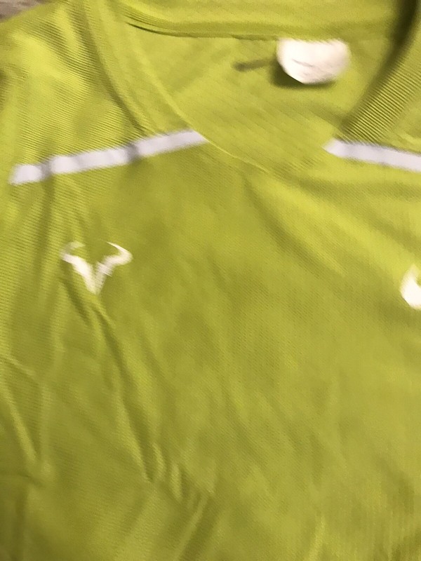 Nike Rafa Custom Athlete Match Shirt Rafael Nadal Custom Size Bright Cactus New gallery