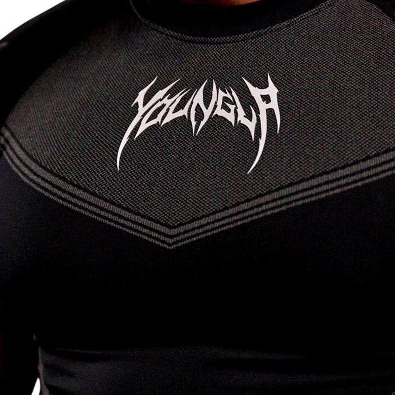 YOUNGLA (SOLD OUT) - 4041 - WARRIOR COMPRESSION TEES - BLACK - SIZE SMALL gallery