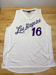 Los Angeles Lakers By Links Marketing Group White Jersey Size XL #2916