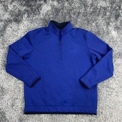 Under Armour Pullover Adult Extra Large Blue Golf 1/4 Zip Performance Stretch
