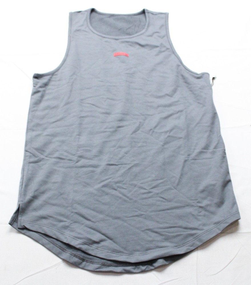 House ID Men's Basic Sleeveless Jersey Tank Top AN3 Dark Gray Size XS NWT