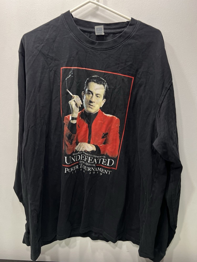 Undefeated UNDFTD 2019 Semi Anual Poker Night Long Sleeve Tshirt Employee Sz XXL