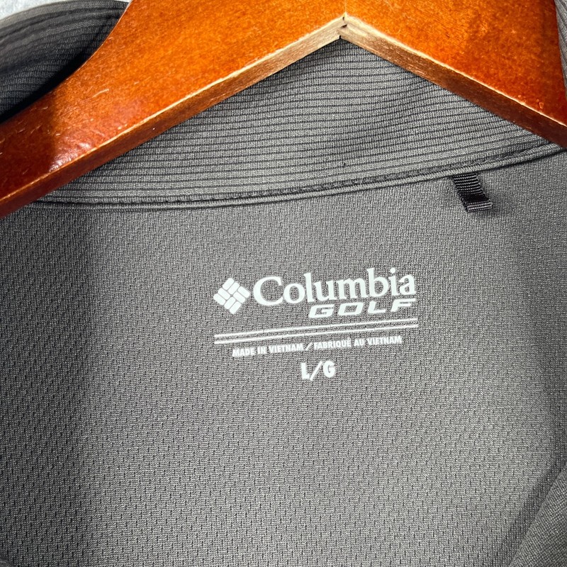 Columbia Golf 1/2 Zip Performance Pullover Pocket Gray Mens Large gallery