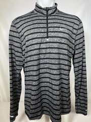 NIKE Element Full Zip Dri Fit Running Top Striped Gray Reflective Men’s XL