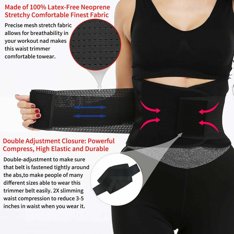 Sports Waist Trainer Quick Weight Loss Trimmer For Men Women Kit Waste Cincher gallery