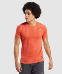 Gymshark Apex T-Shirt Slim Fit Firefly Orange Men’s XS