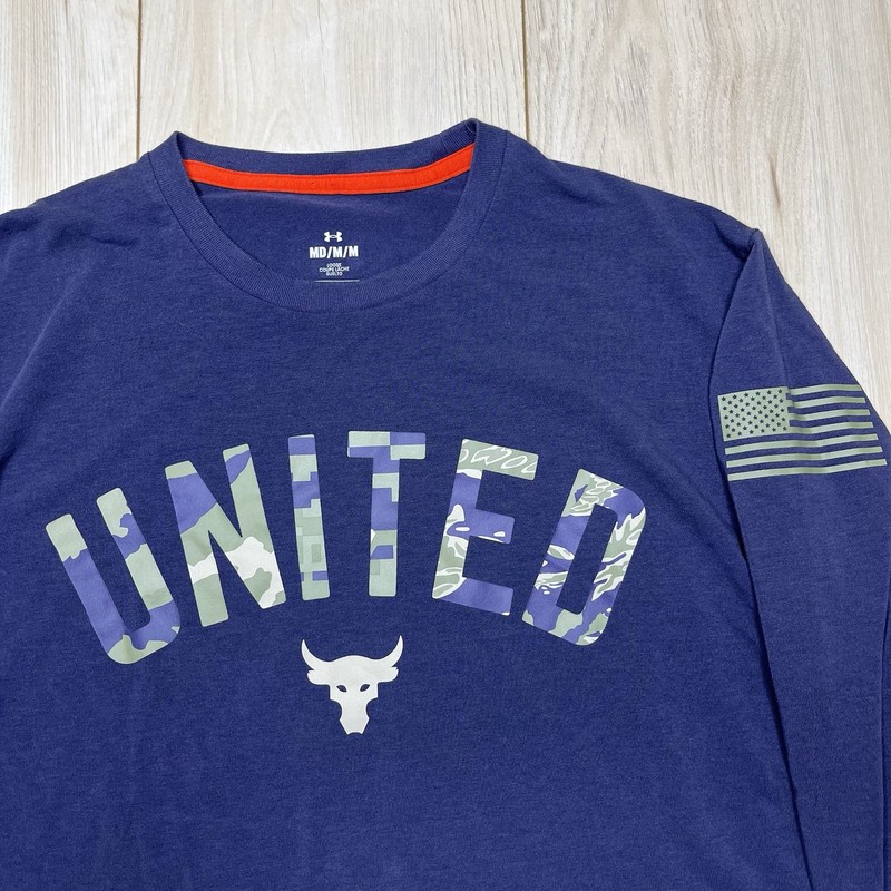 Under Armour Project Rock Veterans Day United Long Sleeve Shirt Mens Medium gallery