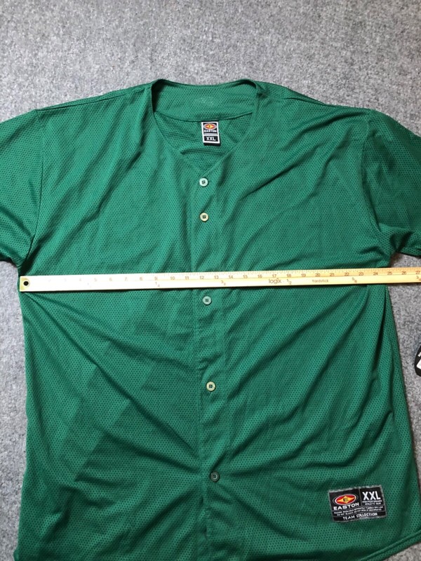 Easton Mens Jersey 2XL Green Blank Mesh Short Sleeve NWT gallery