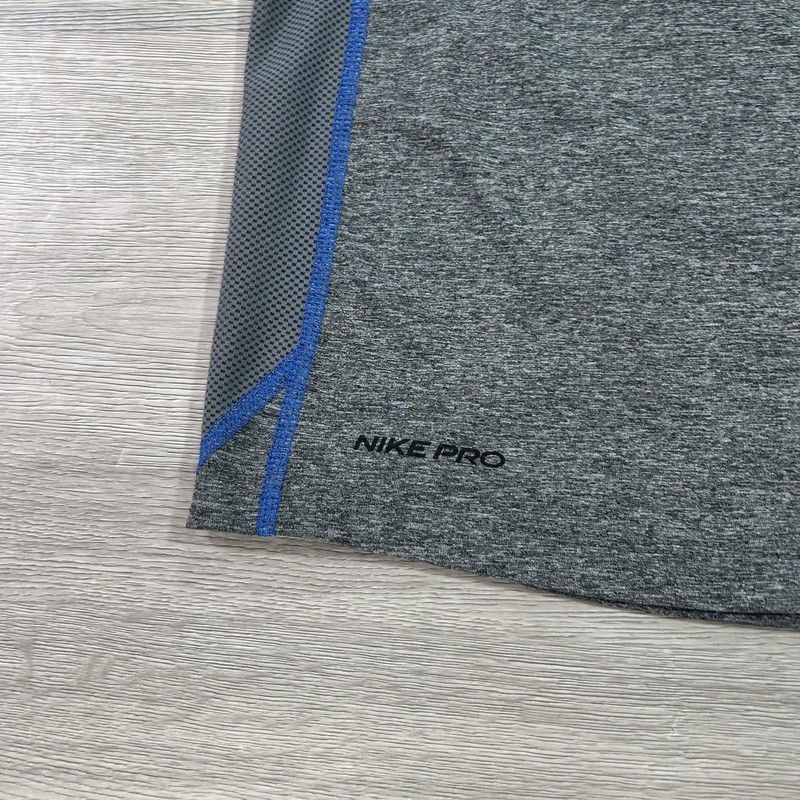 Nike Pro Dri-Fit Shirt Mens Small Blue 3/4 Sleeve Raglan Baseball CT2689-064 gallery