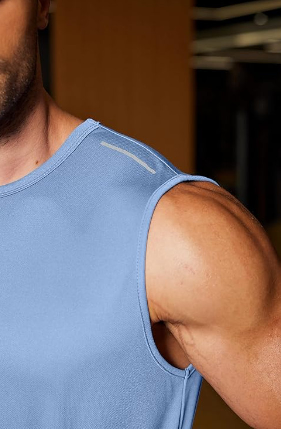 Men's Sleeveless Shirt Quick Dry Workout Tank Top Gym Muscle T Shirts Sport gallery