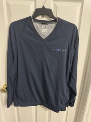 Adidas Climate Proof Men’s Size Large Navy V-Neck Golf Pullover Employee Lazboy