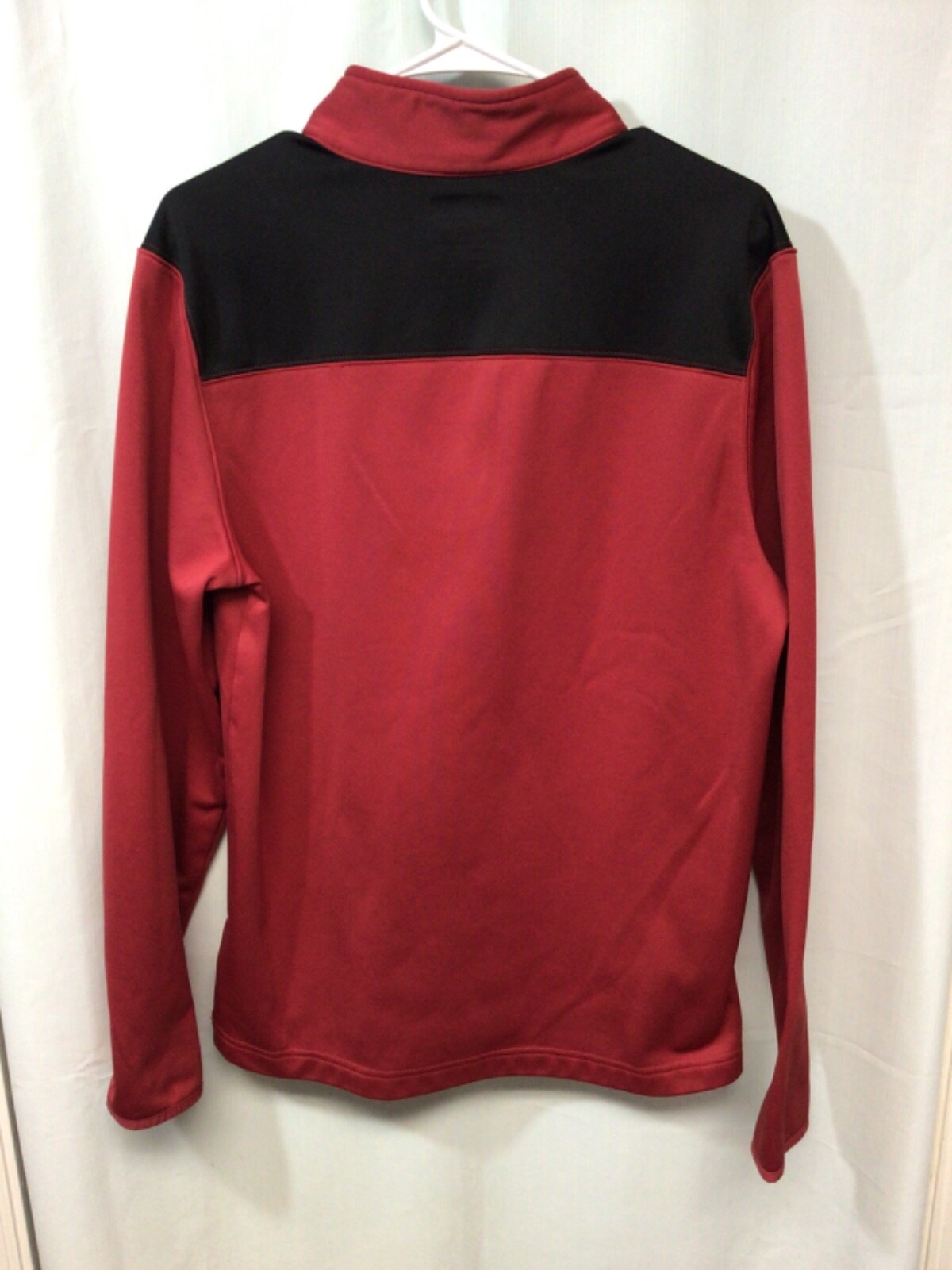 Arizona Cardinals (NFL Teal Apparel) Red M Long Sleeve Polyester 1/4 Zip UA gallery