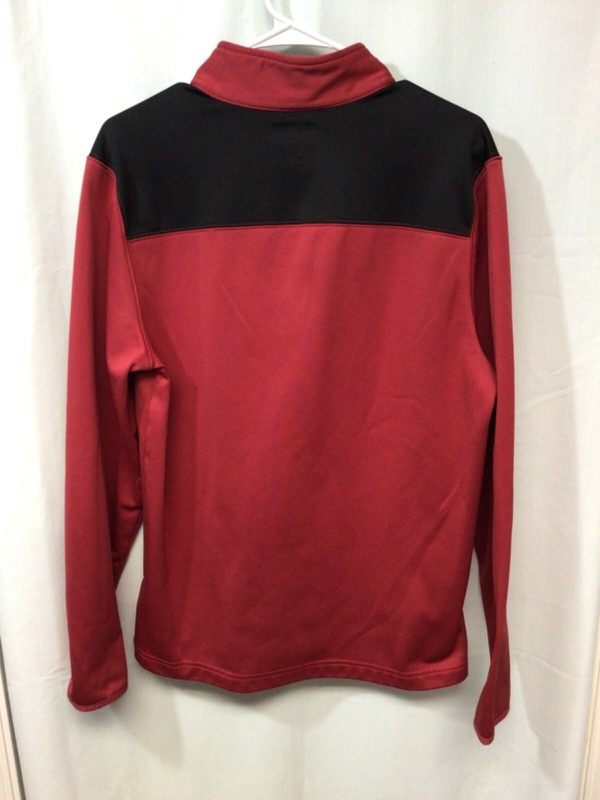 Arizona Cardinals (NFL Teal Apparel) Red M Long Sleeve Polyester 1/4 Zip UA gallery