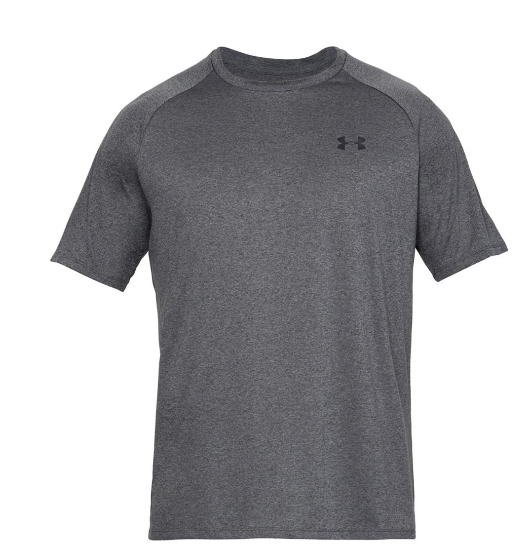 Under Armour Tech 2.0 Short Sleeve Top Shirt Mens Medium Heather/Black NWT gallery