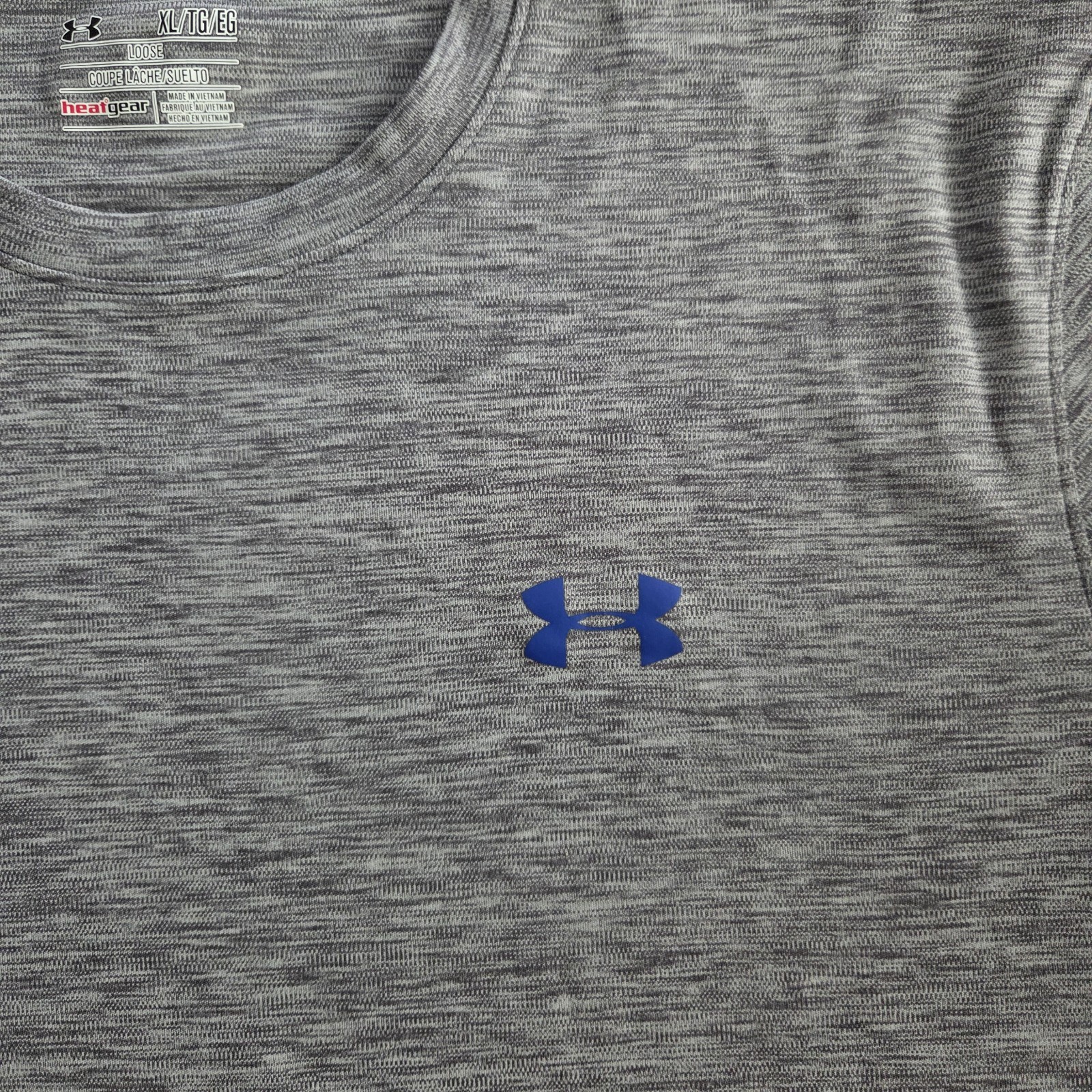 Under Armour Loose Short Sleeve T-Shirt Heather Gray Blue Men's Size XL gallery