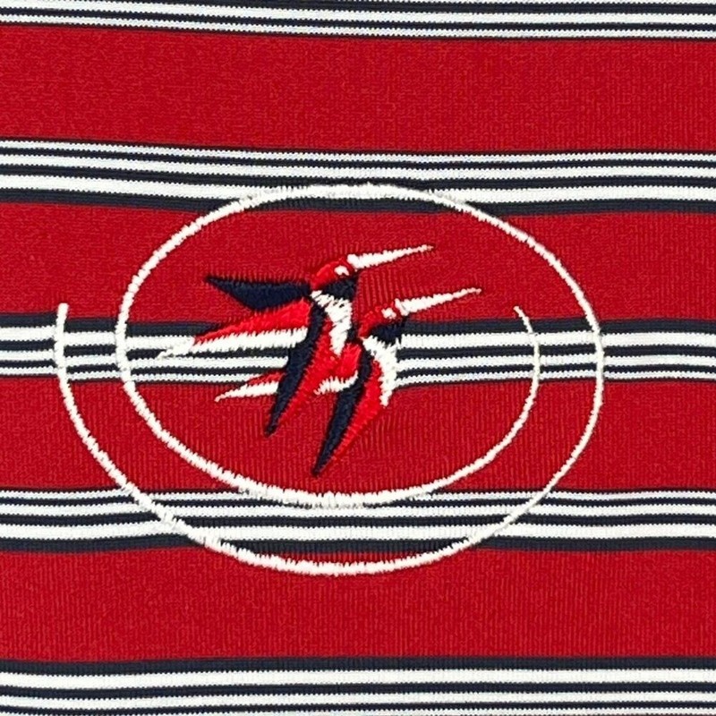 Peter Millar Southern Comfort Polo Mens Medium Striped Golf Humming Bird Preppy gallery