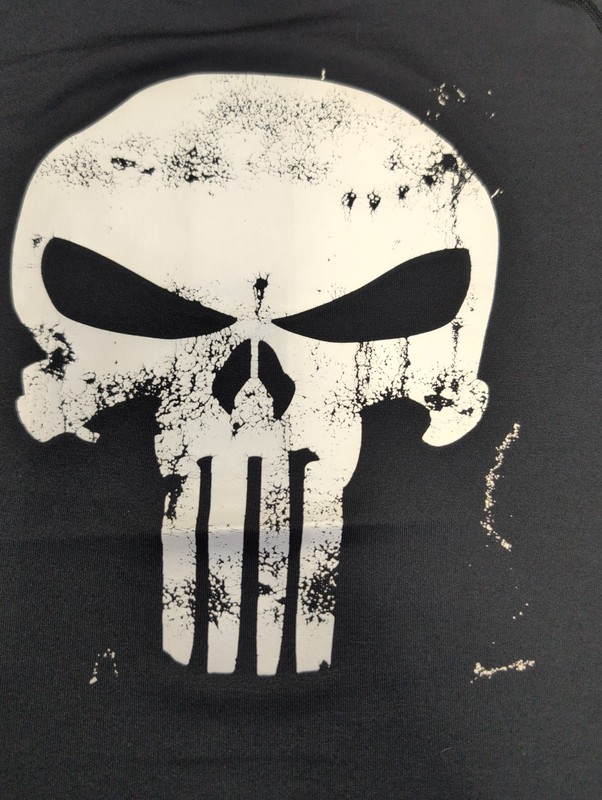 Under Armour HeatGear Punisher Graphic Tee Men's M Black Loose Crew Neck~15 gallery