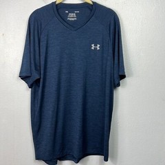 Under Armour The Tech Tee Blue Short Sleeve T -Shirt Top Large
