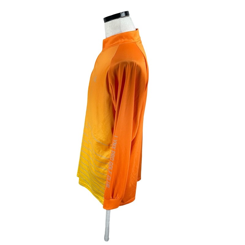 Lynx Golf Collection Mens 2XL 1/2 Quarter Zip Pullover Orange Yellow Gradient gallery