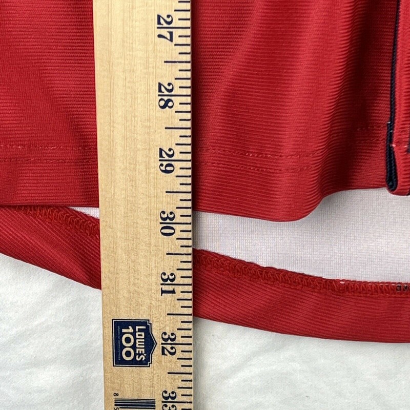 Mizuno Jersey Adult Medium Red Blue Top Tier Baseball Performance Button Harper gallery