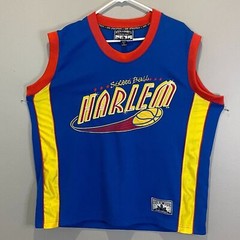 Harlem Street Ball Jersey Sz L #32 Steve Berry Basketball Blue Red City Wide EC