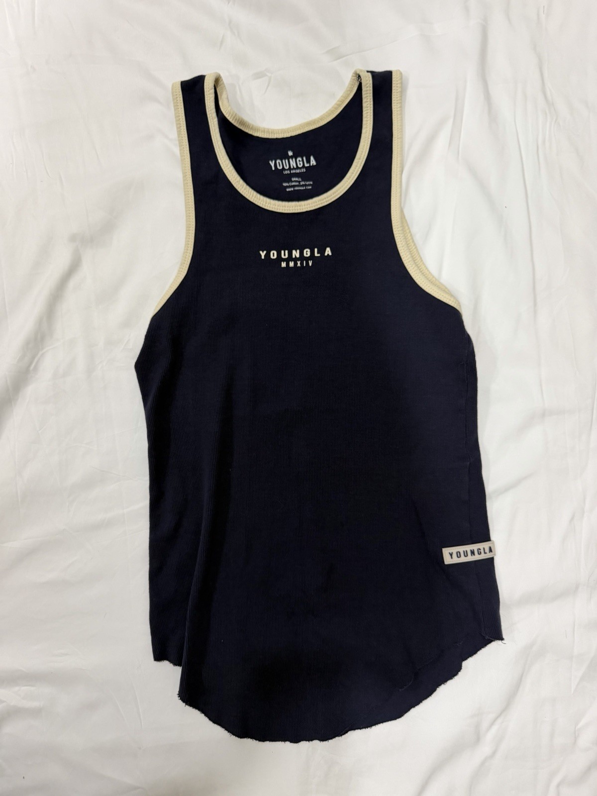Men’s YoungLA Blue Tank RacerBack Size Small gallery