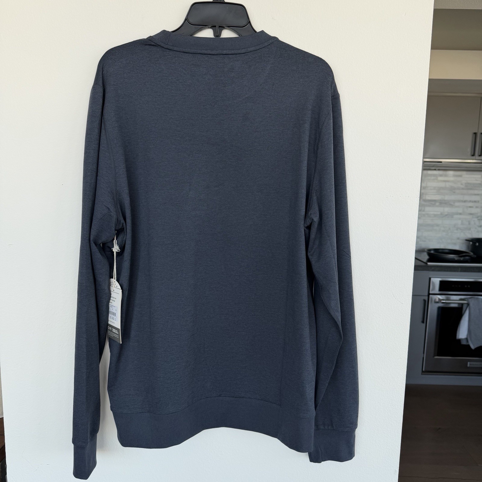 New: Vuori Ponto Performance Crew Blue Azure Heather Long Sleeve gallery