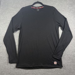 Wrangler Performance Tee Mens M Black Cooling Stretch Moisture Wicking LS Shirt