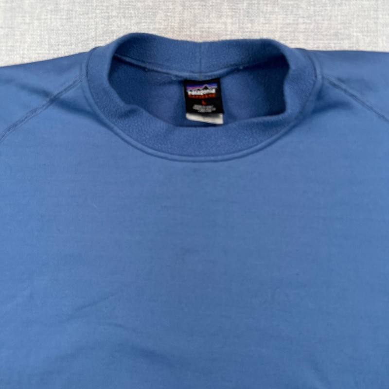 VTG Y2K Patagonia Capilene Expedition Weight Top Men Large Blue Outdoor USA Gorp gallery