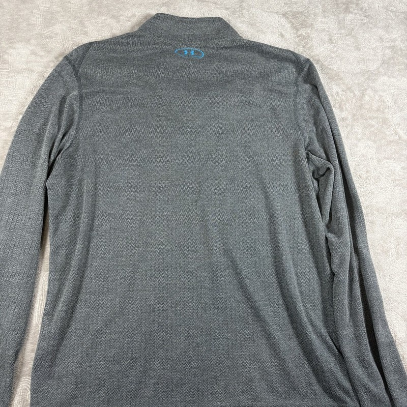 Under Armour Threadborne Men's Large 1/4 Zip Chevron Pullover Long Sleeve Shirt gallery