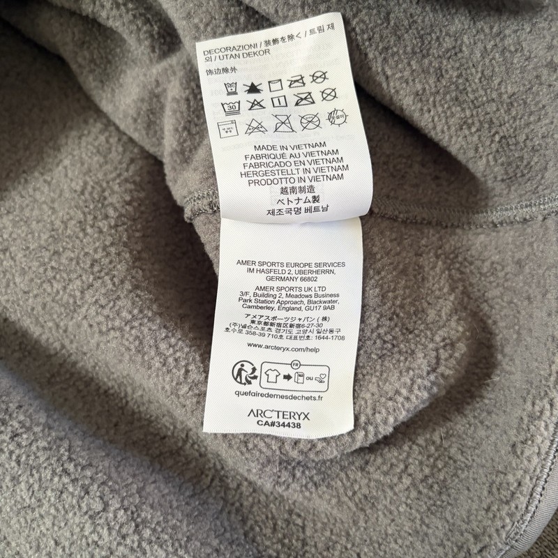 Arc'teryx Men's Large Covert 1/2 Zip Fleece Pullover Mock Neck Pocket gallery