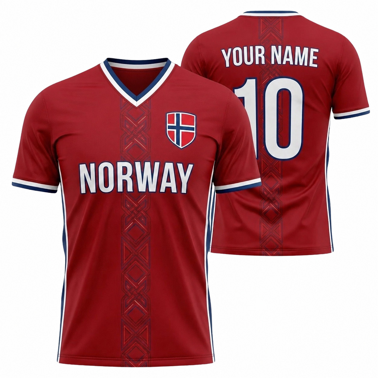 Norway Soccer Jersey Custom Name Number Football Fan Shirt gallery
