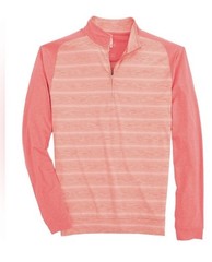 Johnnie-O Men’s Bert Performance 1/4 Zip Golf Pullover Long Sleeve XXL Red Taffy