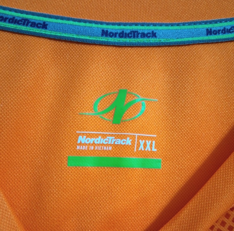 Bright Orange Nordictrack 100% Poly Shirt XXL EUC gallery