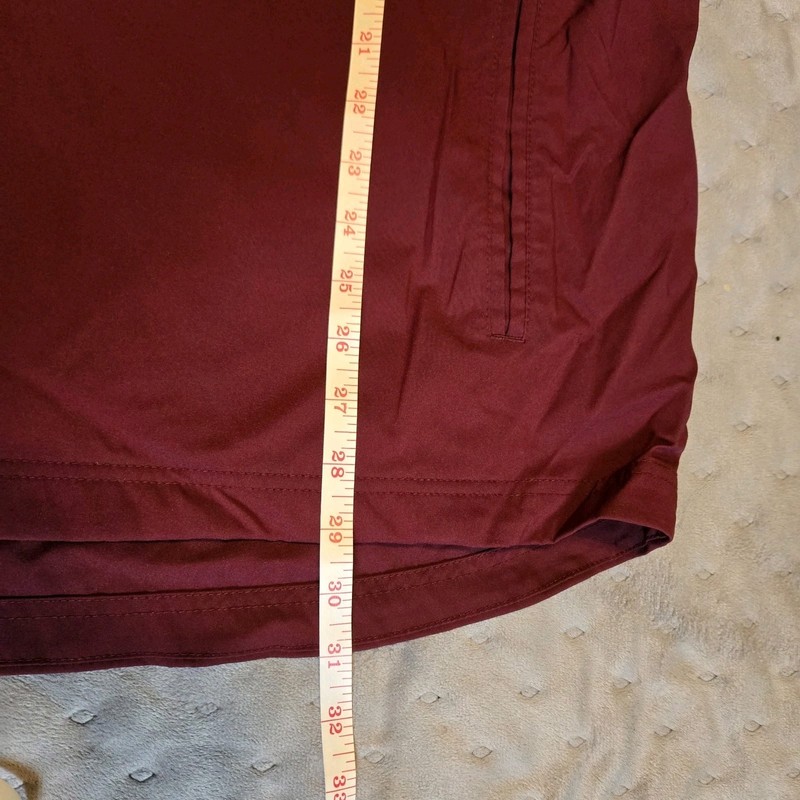 Adidas Men's Large Pullover Quarter Zip Windbreaker Maroon Polo Shirt Pullover gallery