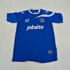 PORTSMOUTH FC Shirt Small Blue Mens Football SONDICO Home 2013-14