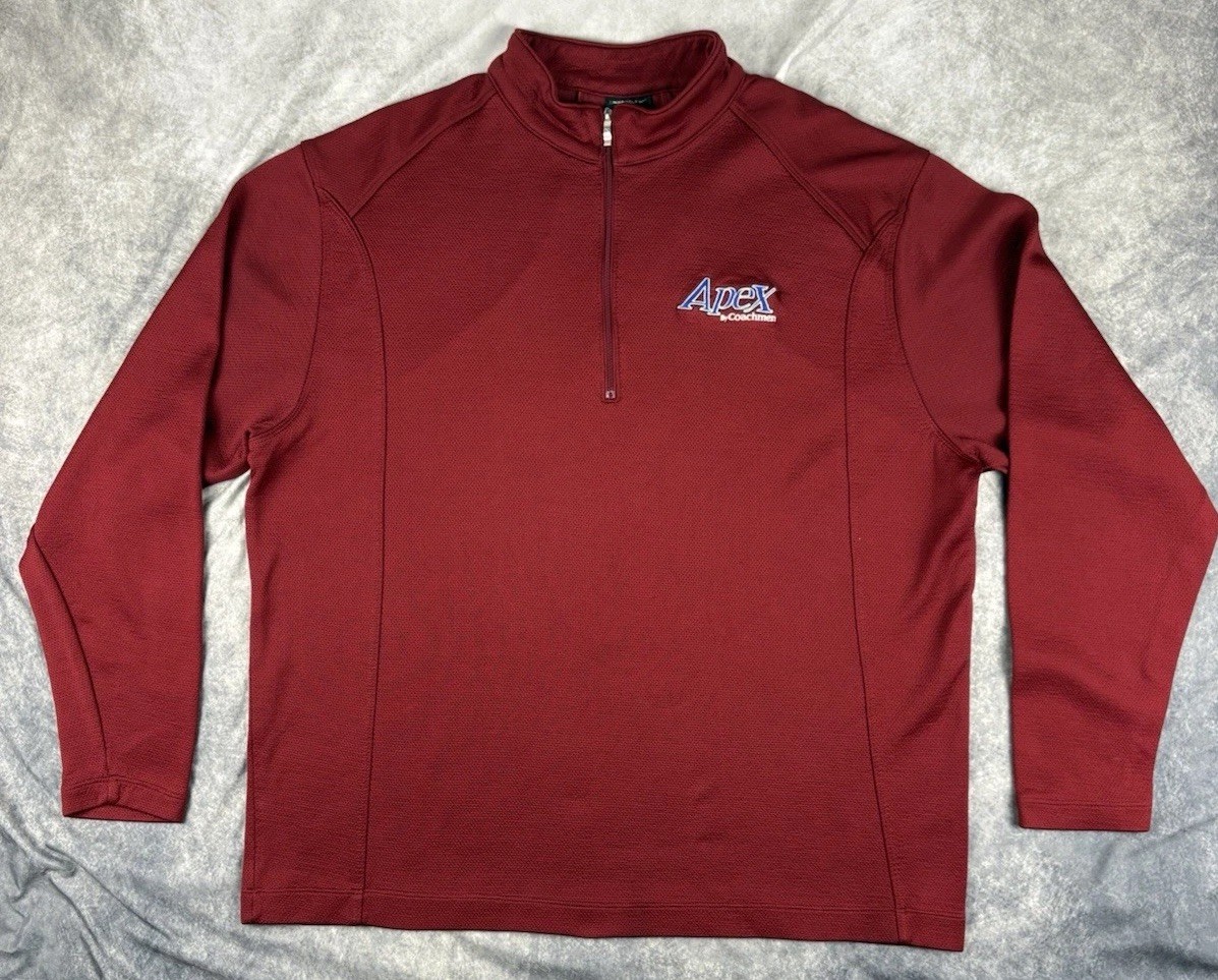 Nike Golf 1/4 Zip Pullover Mens XL Burgundy Quarter Zip Long Sleeve gallery