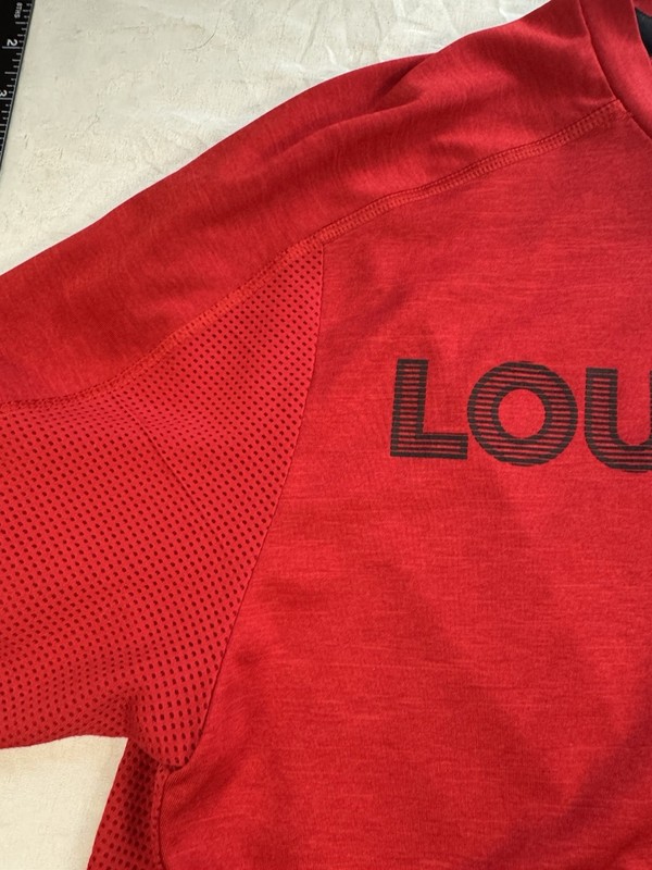 Adidas Louisville Cardinals Shirt Men Medium Red Athletic Performance Tee NCAA gallery