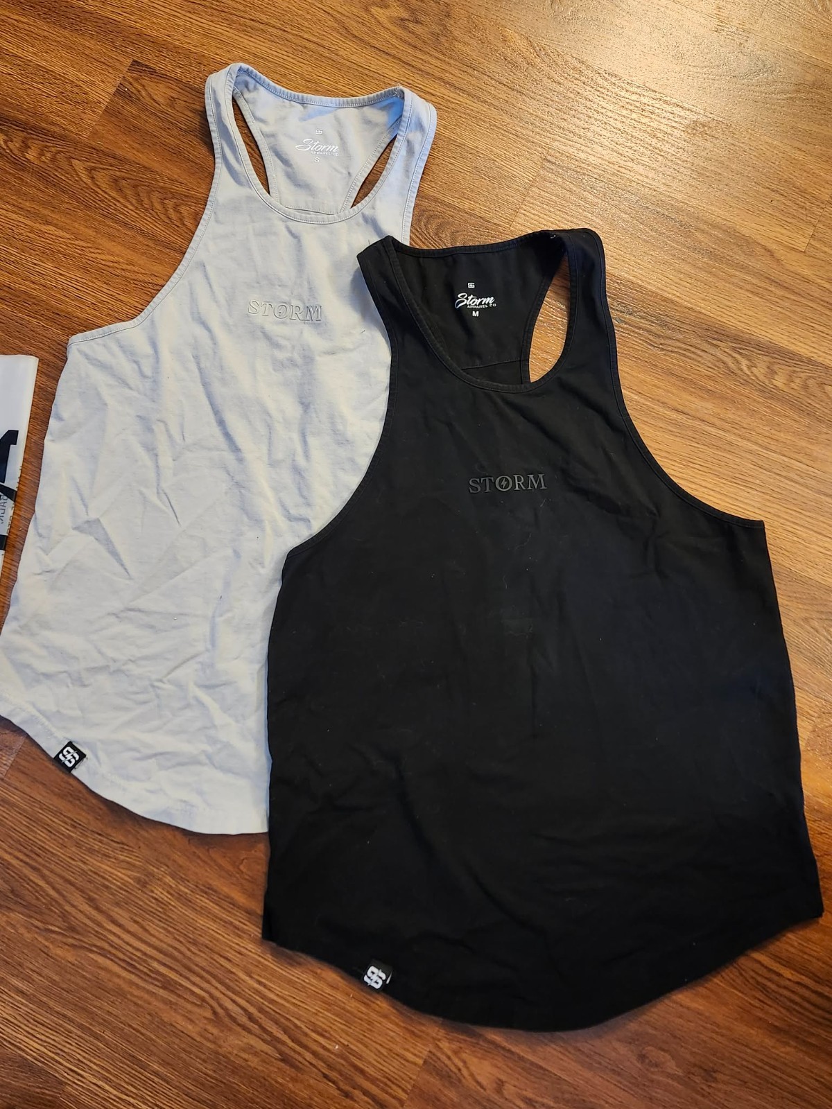 2 Storm Lifting Club Men's Small & Medium Athletic Gym Tank Tops Racer Back gallery