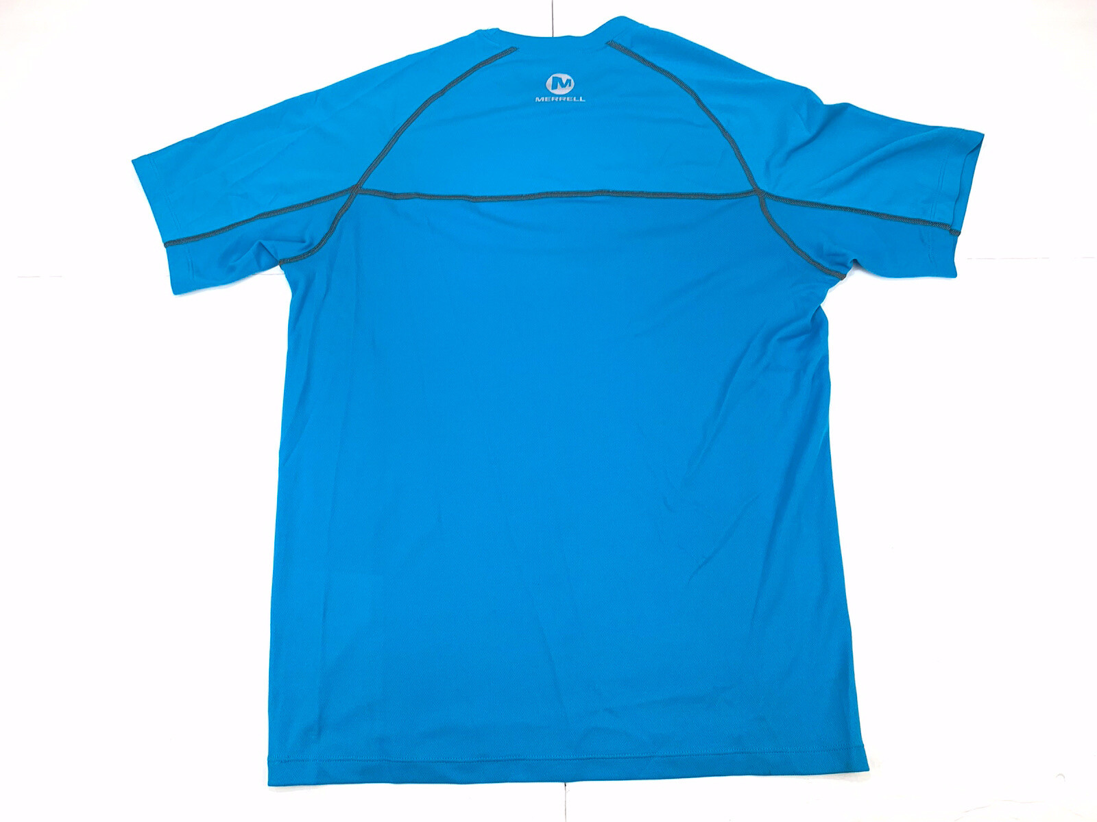 Merrell Men’s Blue Select Wick Short Sleeve Athletic Performance Shirt Sz M gallery
