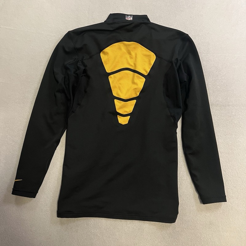 Nike Pittsburgh Steelers NFL On-Field Dri Fit Long Sleeve Mock Neck XL Black gallery