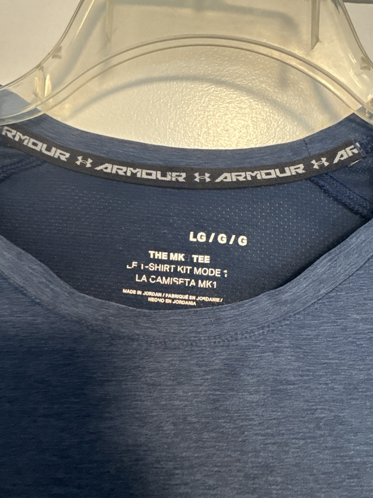 Under Armour Mens Tech Tee Navy Blue Short Sleeve Performance Shirt Size Large gallery